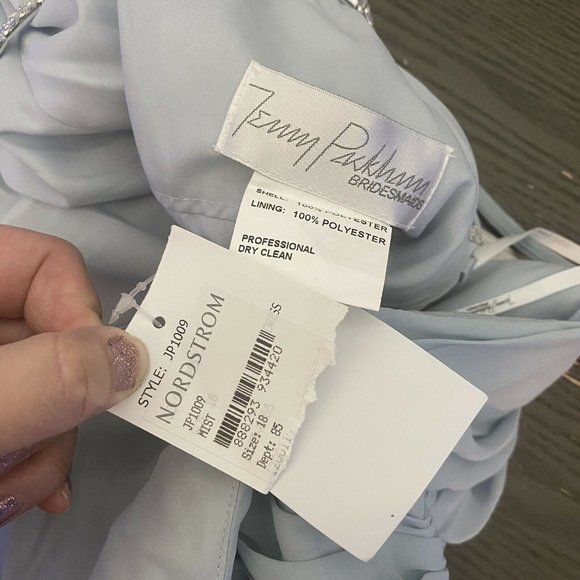 Jenny Packham Plus 18 Gown Jeweled-Trimmed Dress - Picture 11 of 11